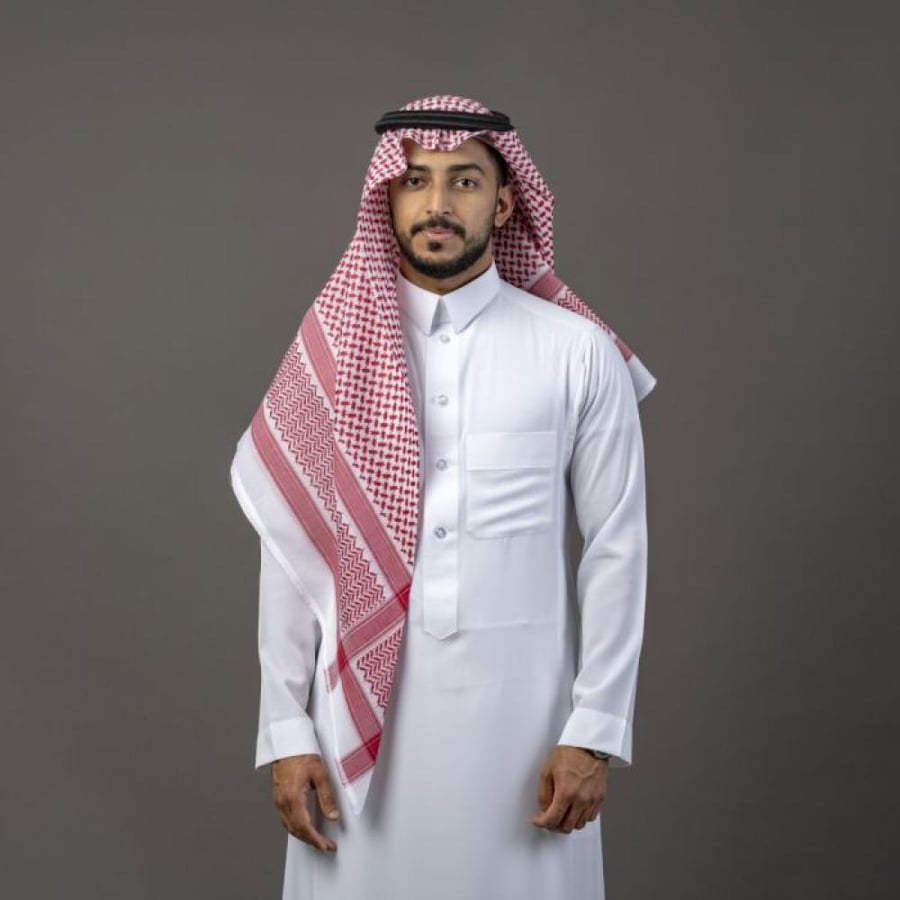 البسام البصمة 22 ختم احمر و ابيض-شماغ ماركاتي