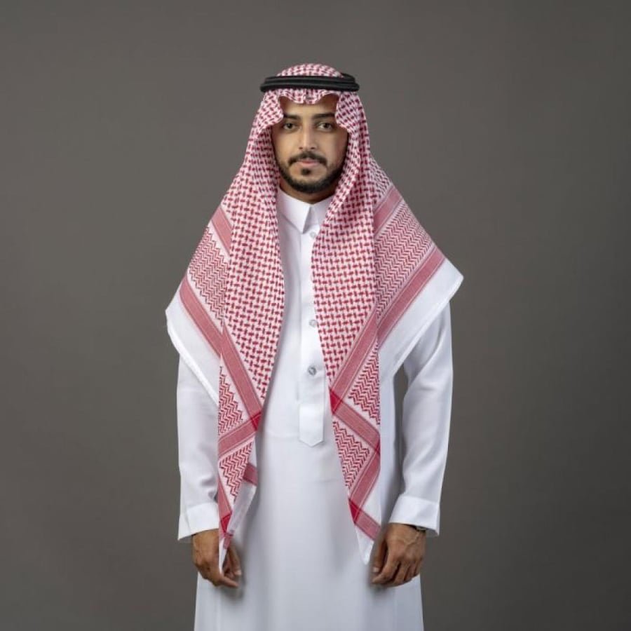 البسام البصمة 22 ختم احمر و ابيض-شماغ ماركاتي