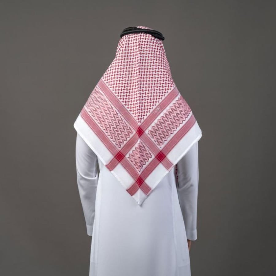 البسام البصمة 22 ختم احمر و ابيض-شماغ ماركاتي