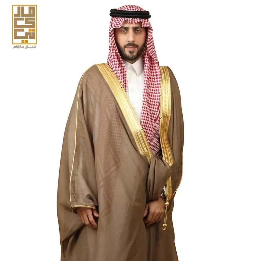 بشت صوف بني فاخر -شماغ ماركاتي