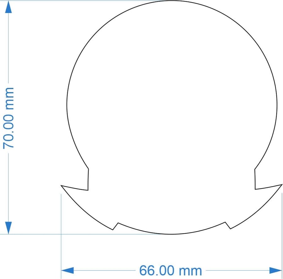 شعار قوات الامن الخاصة بيجي ربر مقاس  70X66 mm