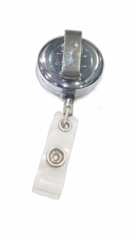 Passport badge pendant in silver laser
