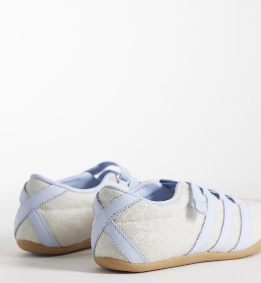 adidas Originals Tokyo mary jane flats in off white and blue