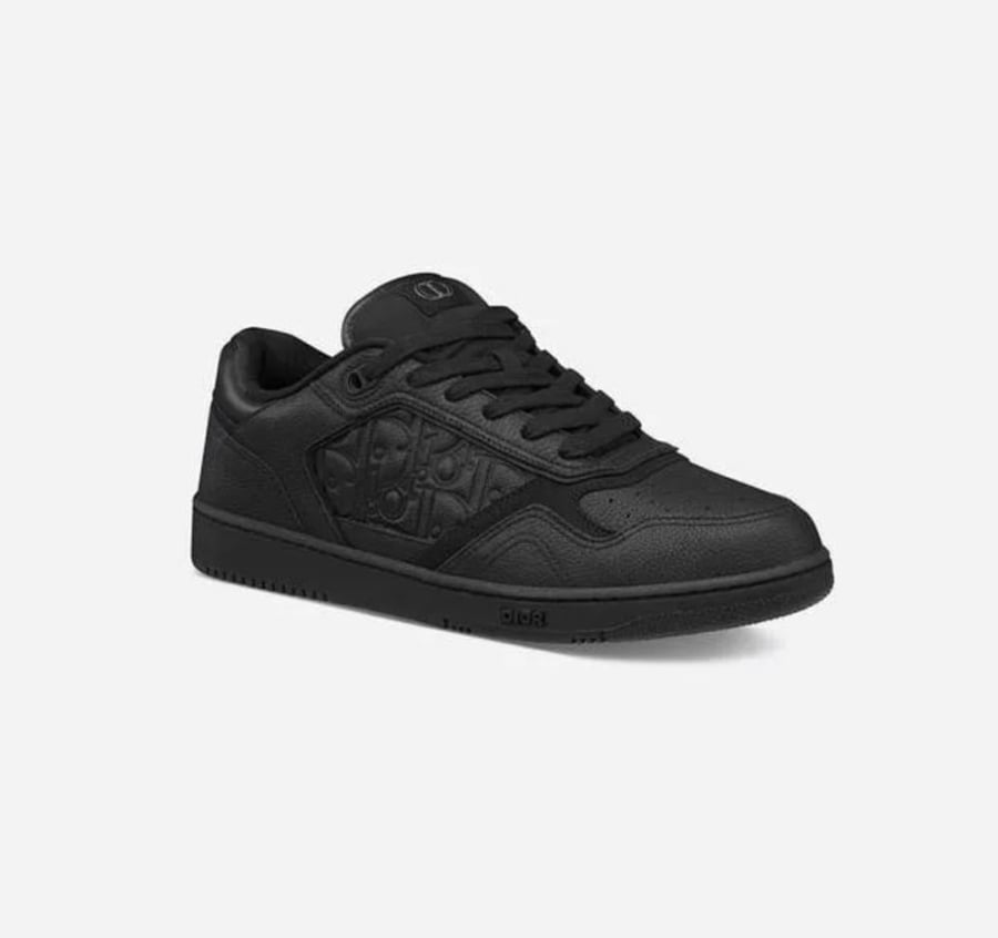 DIOR B27 Oblique Detail Low Top Sneakers Black