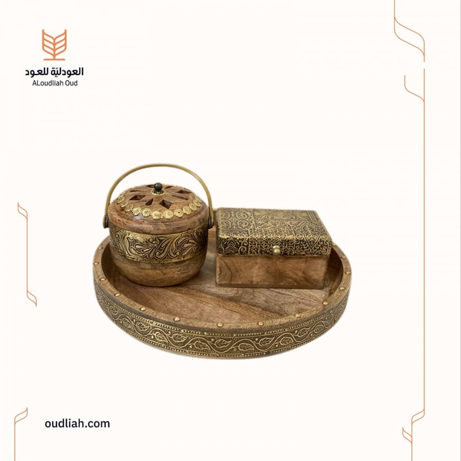 طقم مبخرة هندية ~ سلّة