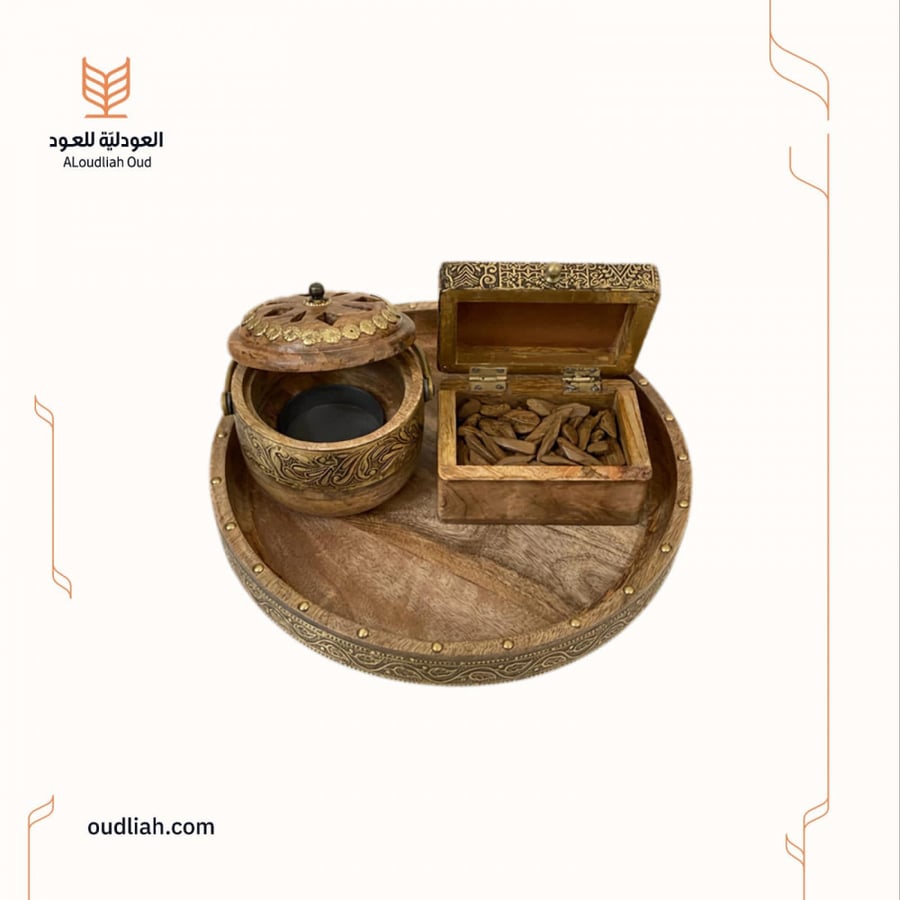 طقم مبخرة هندية ~ سلّة