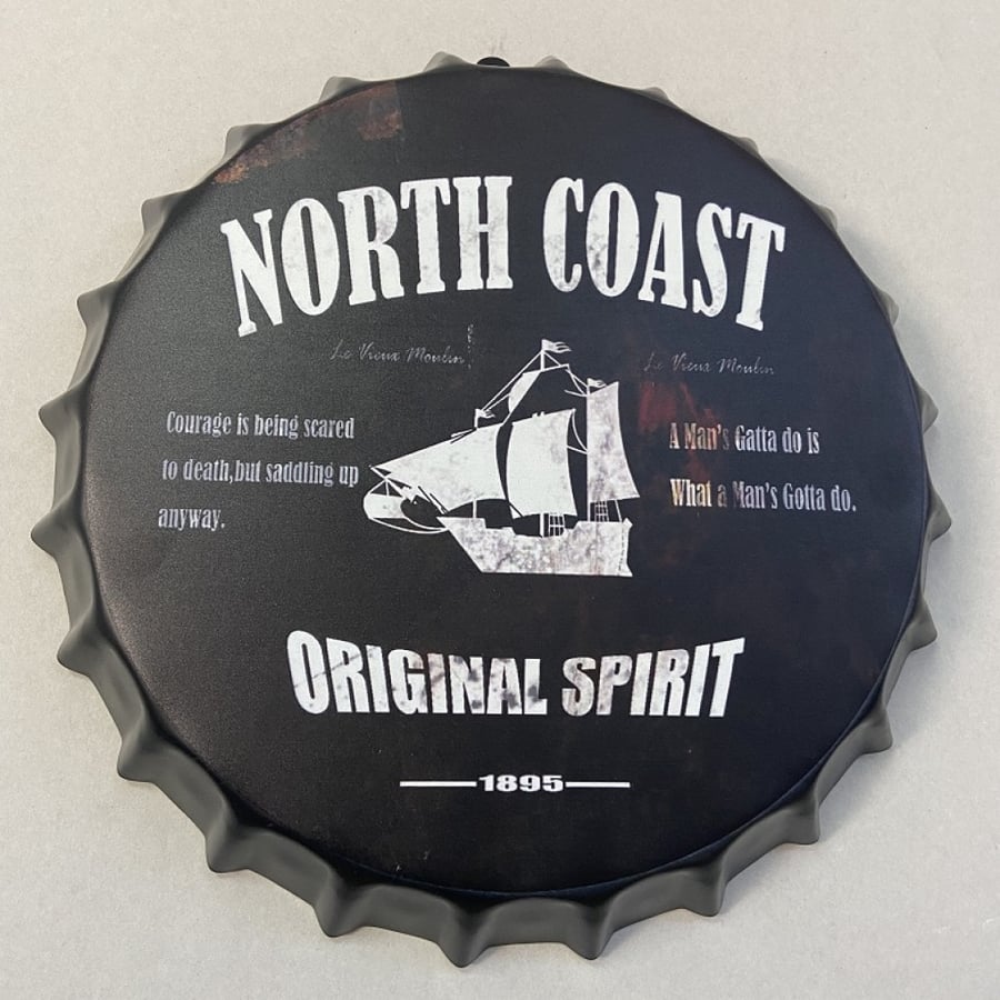 Iron plate bottle cap