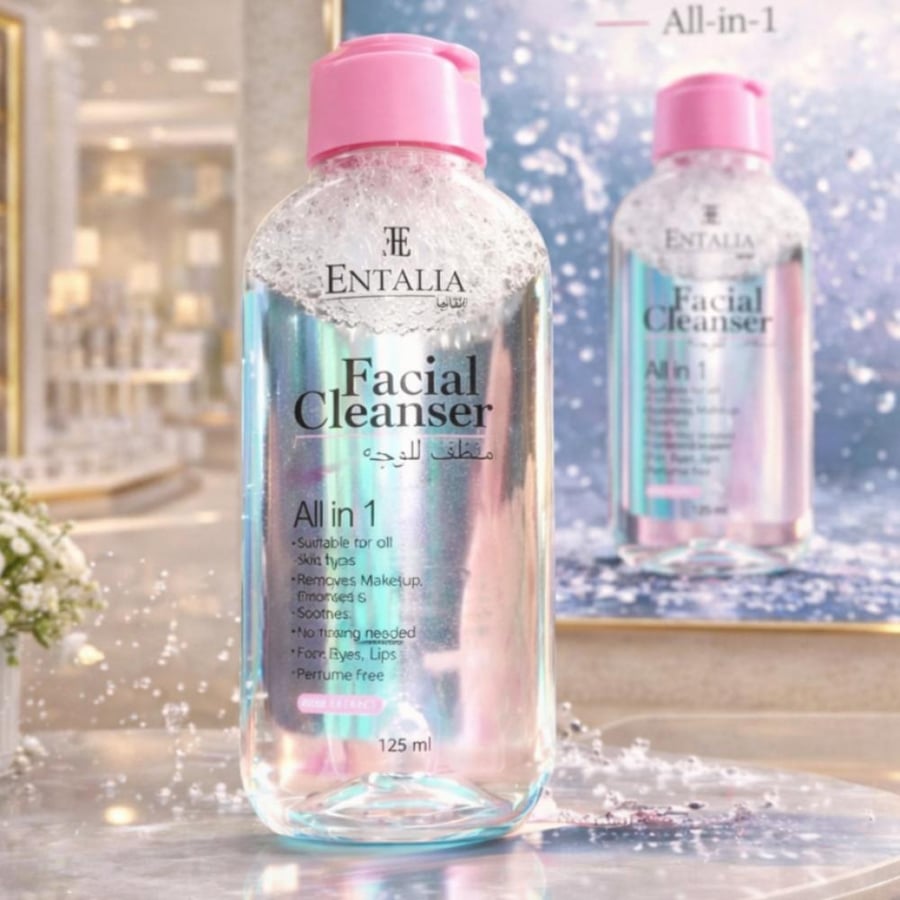 مزيل مكياج 125ml من انتاليا غسول وجه رغوي ميسيلار لبشرة ناعمة ومتوهجة -