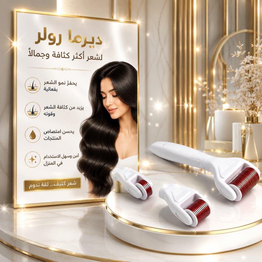 ديرما رولر 3 في 1 للعناية بالشعر والبشرة استمتع بتجربة عناية احترافية في المنزل مع ديرما رولر متعددة الاستخدامات، المصممة لتحفيز فروة الرأس والبشرة بلطف بفضل رؤوسها المختلفة التي تناسب احتياجاتك اليومية.