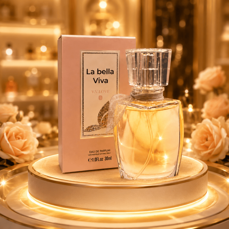 عطر La bella Viva استمتعي بسحر الأنوثة مع عطر يجمع بين الرقة والجاذبية في كل رشة. تركيبة فاخرة تمنحك إحساساً بالانتعاش والأناقة طوال اليوم، برائحة ناعمة تدوم وتلفت الأنظار بكل فخامة.