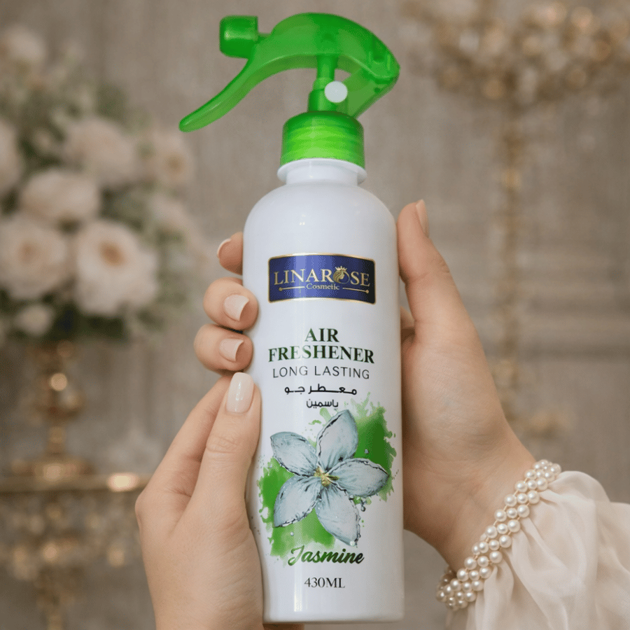 معطر جو برائحة الياسمين – Linarose (430 مل)  استمتعي بأجواء منعشة وعطرة تدوم طويلاً