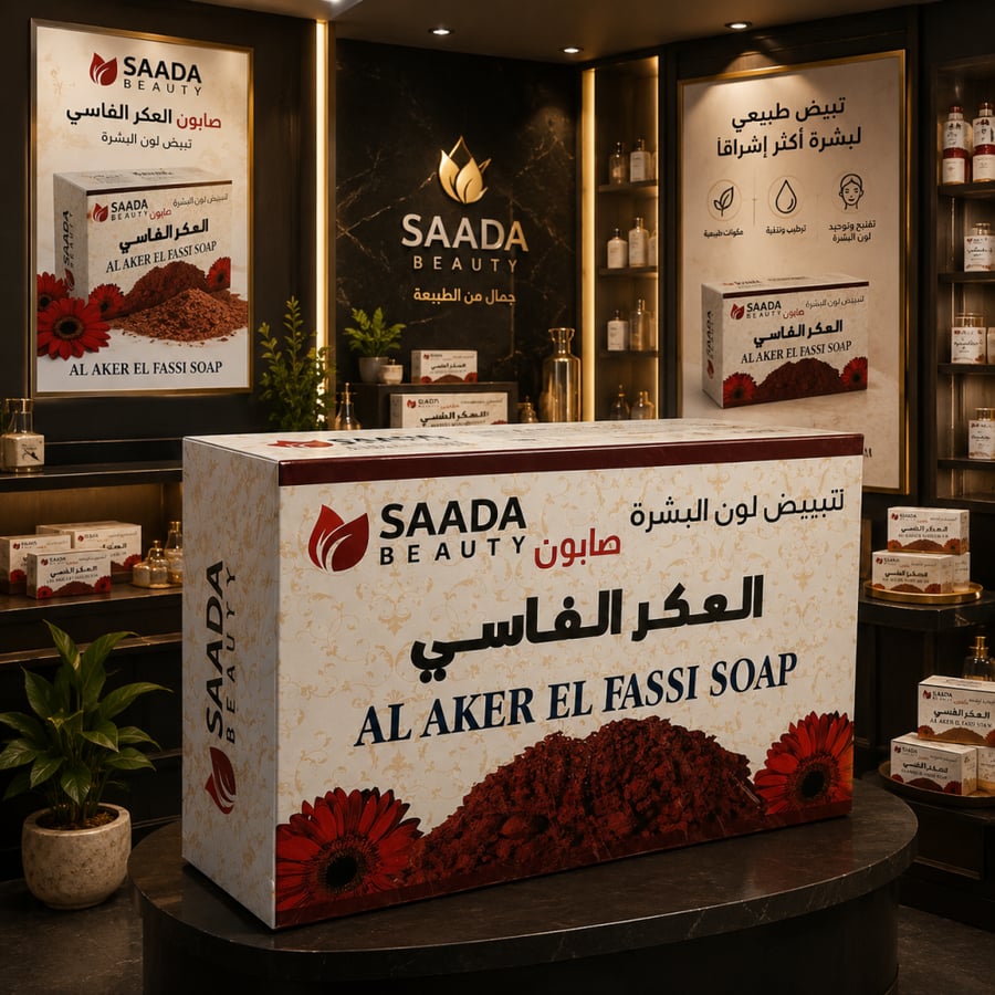 صابون العكر الفاسى نضارة ولمعان للبشرة 100 جرام