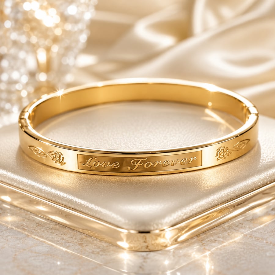 اسوارة نسائية لون ذهبي
