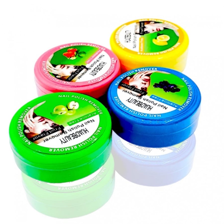 Nail polish remover wipes, 4 packs, wipes quickly and effectively remove any water-based or oil-based nail polish, with a gentle flavor