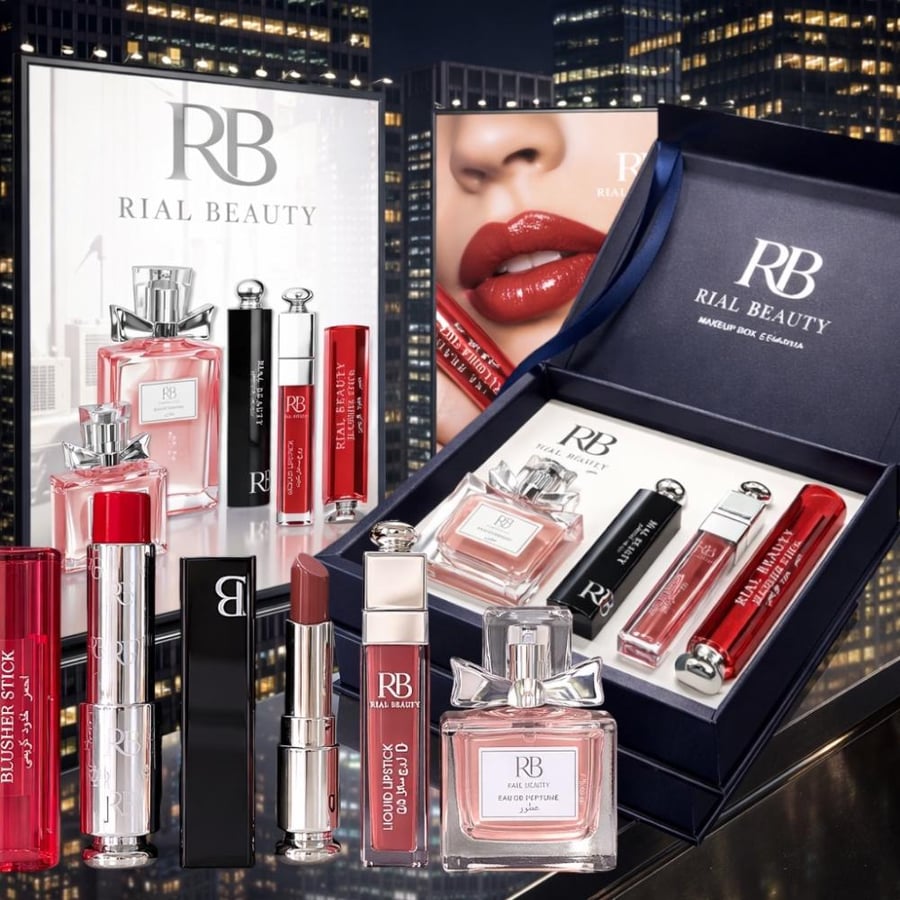 بوكس RIAL BEAUTY الفاخر للمكياج والعطر   اكتشفي جمالك الحقيقي مع بوكس RIAL BEAUTY المتكامل الذي يجمع بين الأناقة والفخامة في مجموعة واحدة مميزة. يحتوي البوكس على منتجات مختارة بعناية لتمنحك إطلالة جذابة ولمسة أنثوية راقية في كل وقت.