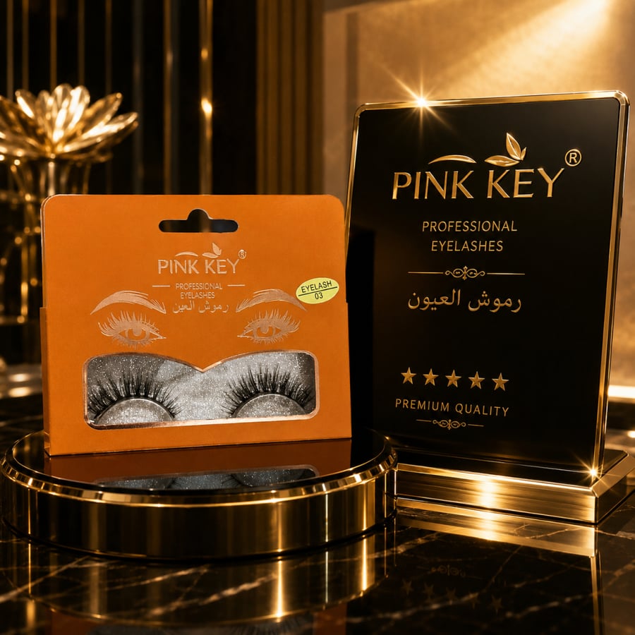 رموش Pink Key تمنحك إطلالة ساحرة ولمسة فاخرة لكل مناسبة  مصممة بكثافة مثالية وشعيرات ناعمة تعطي العين مظهراً جذاباً وطبيعياً في نفس الوقت، مع ثبات مريح وسهولة في التركيب
