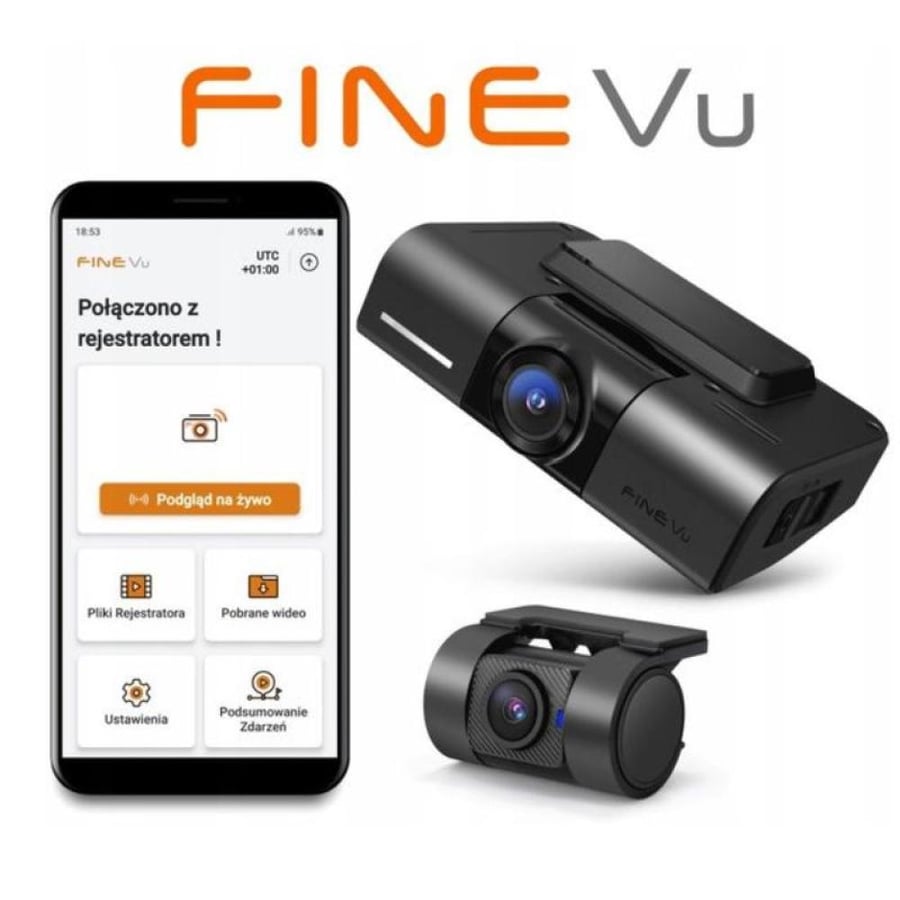 داش كام FineVu GX1000، بدقة QHD+QHD، وتقنية Sony Starvis، وتقنية HDR، وواي فاي، ونظام تحديد المواقع العالمي (GPS)، وكاميرات السرعة، وبطاقة ذاكرة 32 جيجابايت