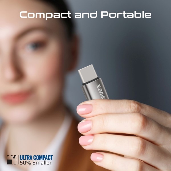 محول لايتينينغ إلى USB-C متوافق مع نقل البيانات والشحن من بروميت - Promate Link-CI