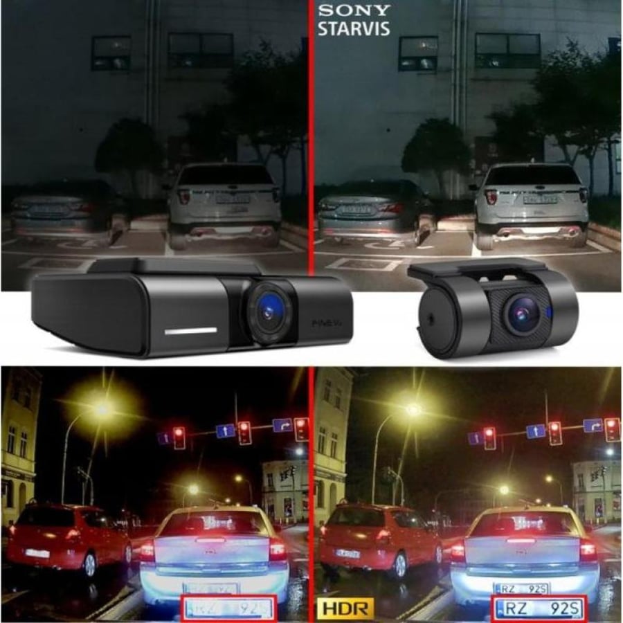 داش كام FineVu GX1000، بدقة QHD+QHD، وتقنية Sony Starvis، وتقنية HDR، وواي فاي، ونظام تحديد المواقع العالمي (GPS)، وكاميرات السرعة، وبطاقة ذاكرة 32 جيجابايت