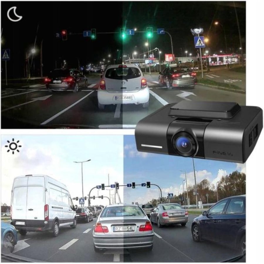داش كام FineVu GX1000، بدقة QHD+QHD، وتقنية Sony Starvis، وتقنية HDR، وواي فاي، ونظام تحديد المواقع العالمي (GPS)، وكاميرات السرعة، وبطاقة ذاكرة 32 جيجابايت