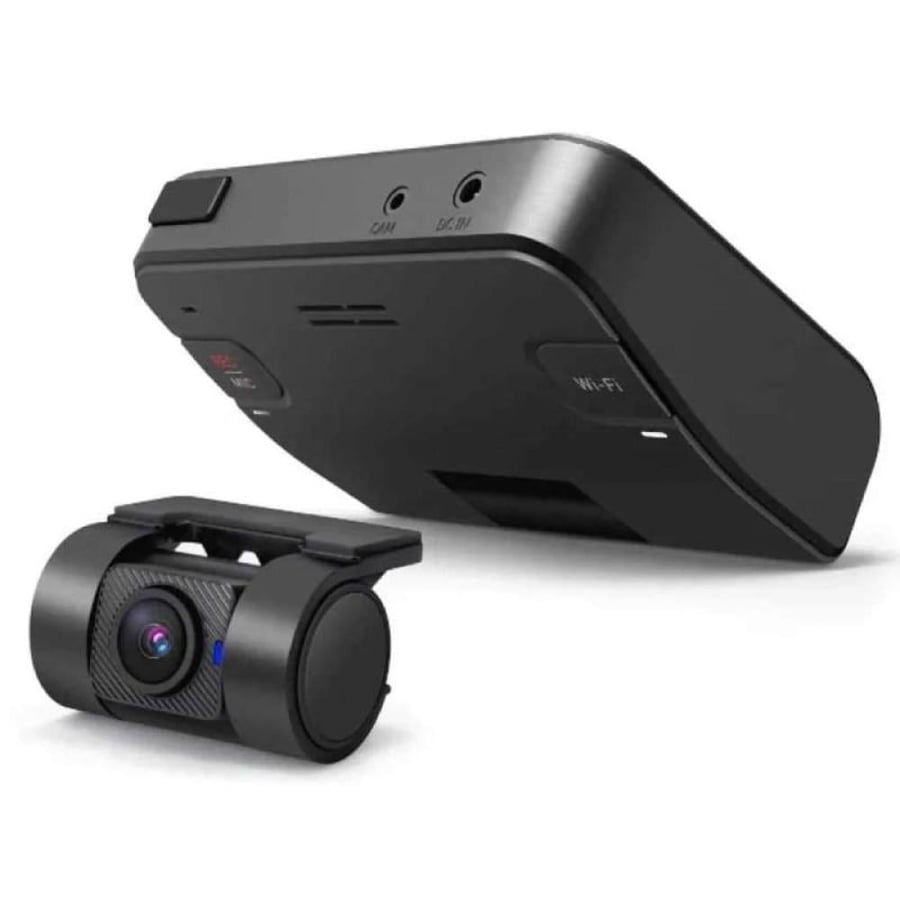 داش كام FineVu  GX 4K مع بطاقة ذاكره 128 جيجا كاميرا سيارة أمامية وخلفية GX4K بدقة 4K – رؤية ليلية، مقاومة للحرارة، وذكاء اصطناعي متطور