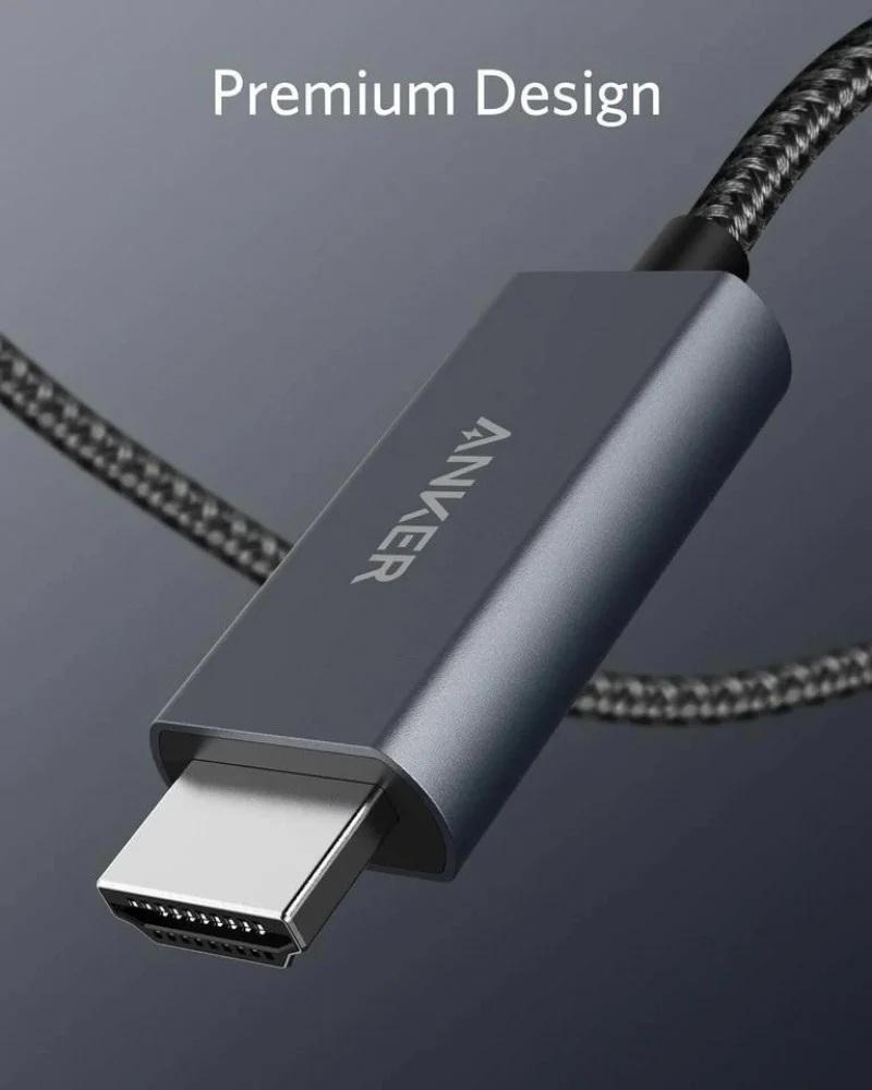 سلك انكر تايب سي الي HDMI بطول 1,8 م - أسود