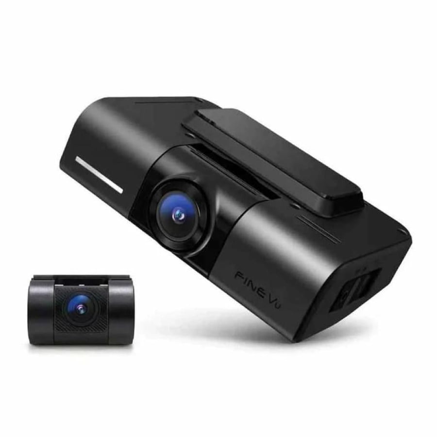 داش كام FineVu  GX 4K مع بطاقة ذاكره 128 جيجا كاميرا سيارة أمامية وخلفية GX4K بدقة 4K – رؤية ليلية، مقاومة للحرارة، وذكاء اصطناعي متطور