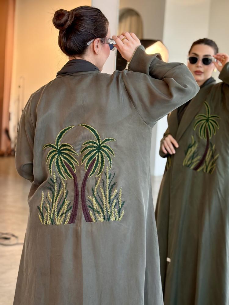 Olive Palm Washed Silk