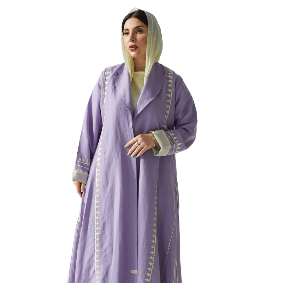 Lavender Linen with Light Yellow Inner Layer