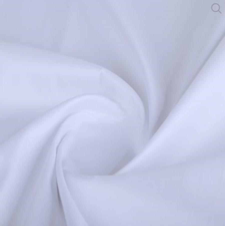 Korean fabric full stop white