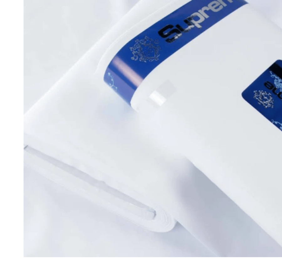 Indonesian fabric quarter stop white