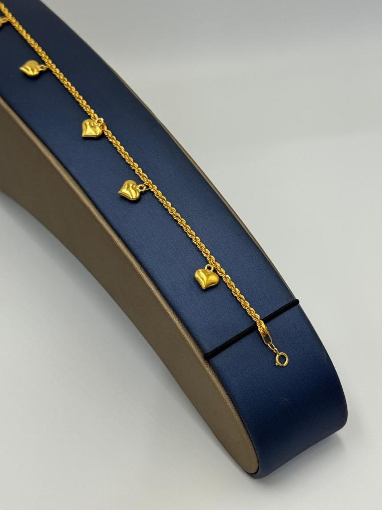اسوارة قلب ذهب عيار 21