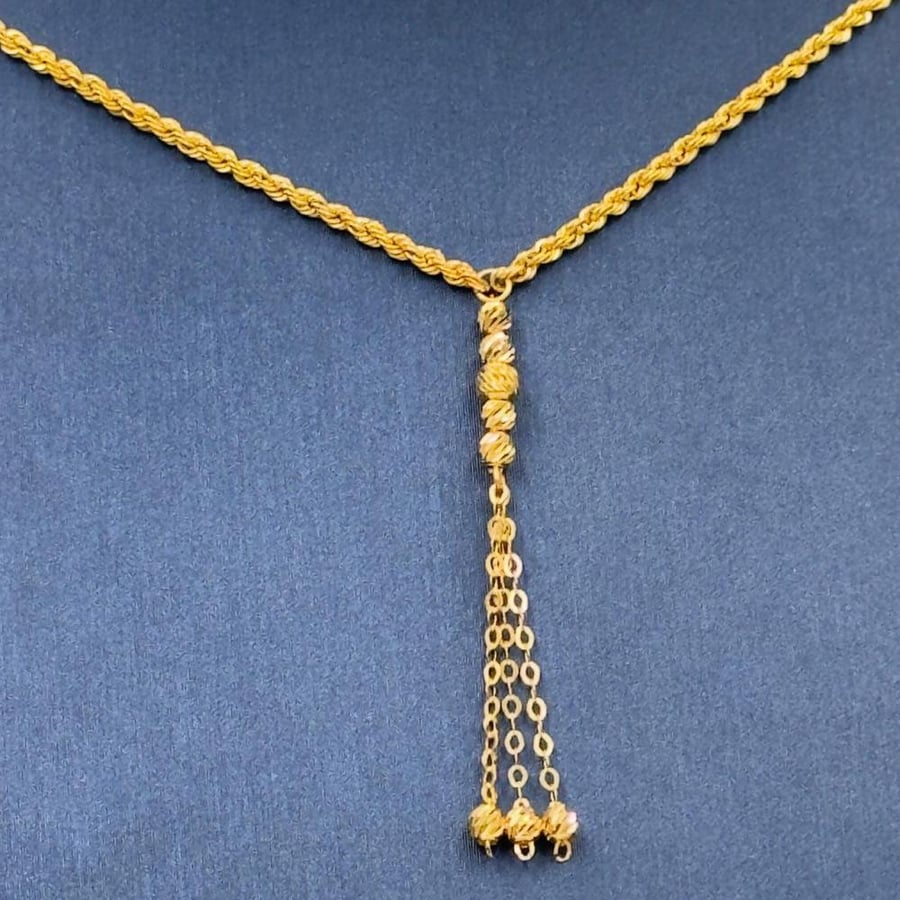 عقد كرات ذهب عيار 21