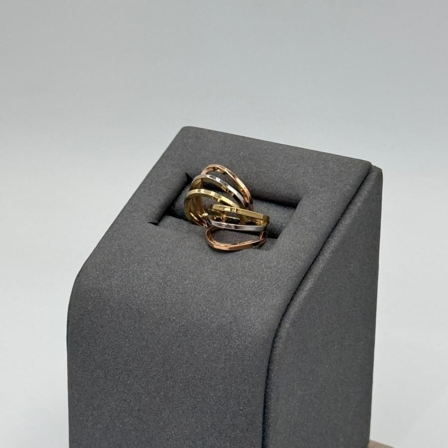 ُEarring Three color Gold 18K