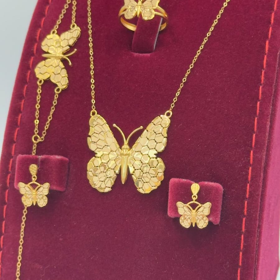 Necklace Butterfly Gold 21K