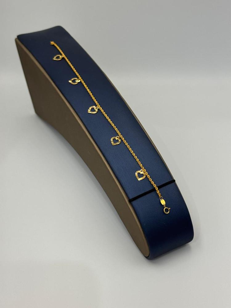 اسوارة قلب ذهب عيار 21