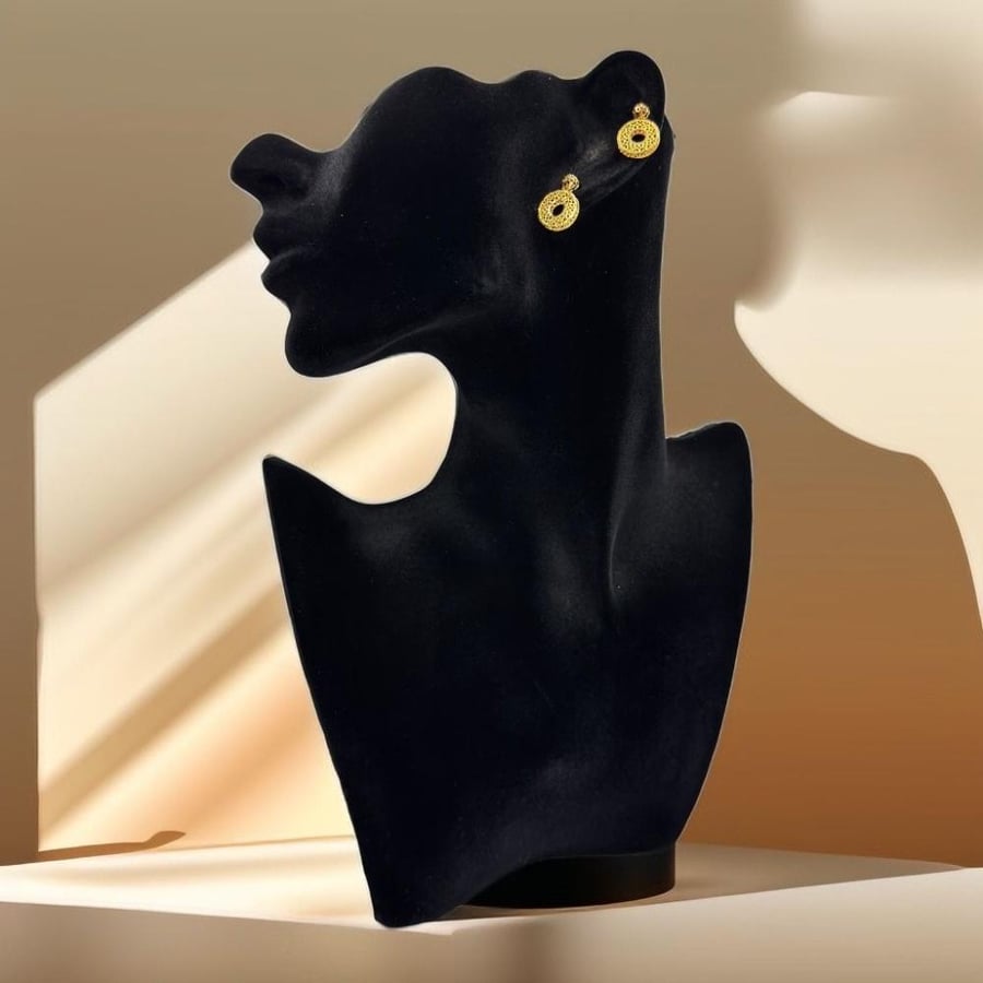 حلق ذهب عيار 21