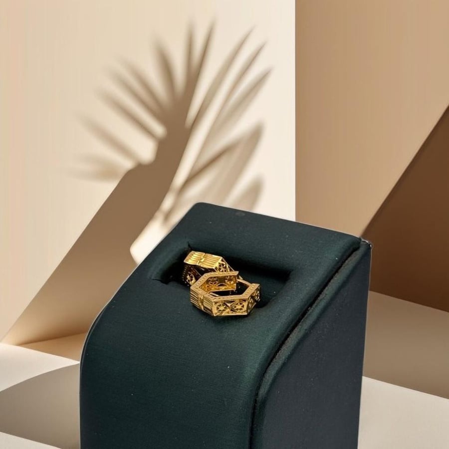حلق ذهب عيار 21