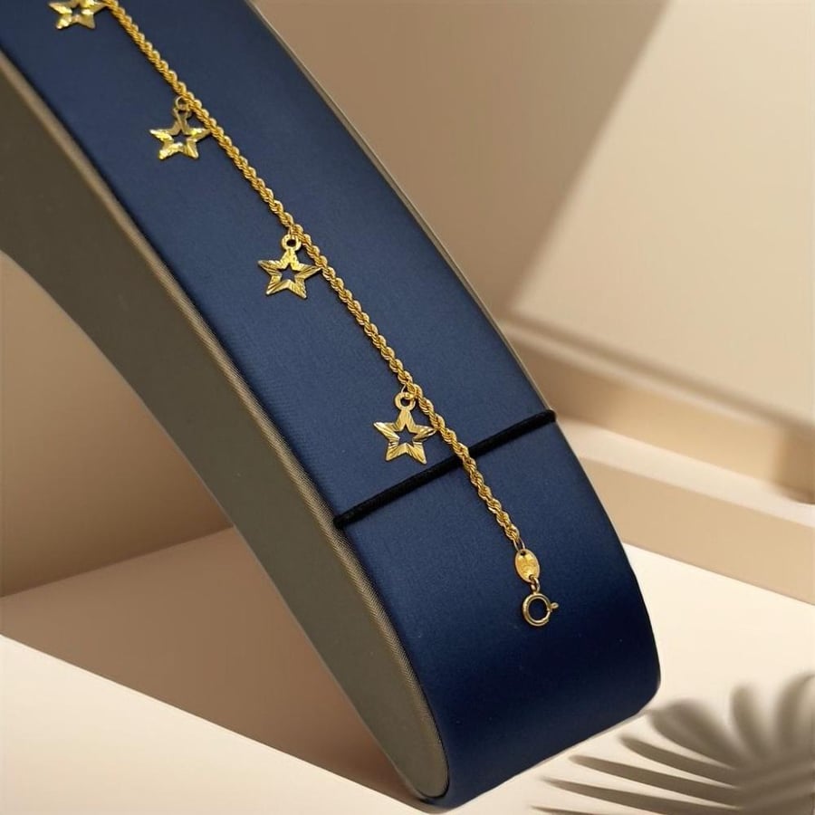 اسوارة نجوم ذهب عيار 21