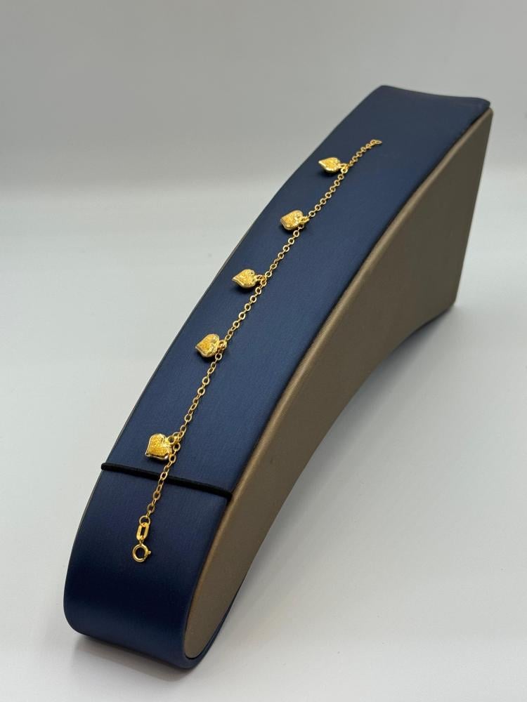 اسوارة قلب ذهب عيار 18