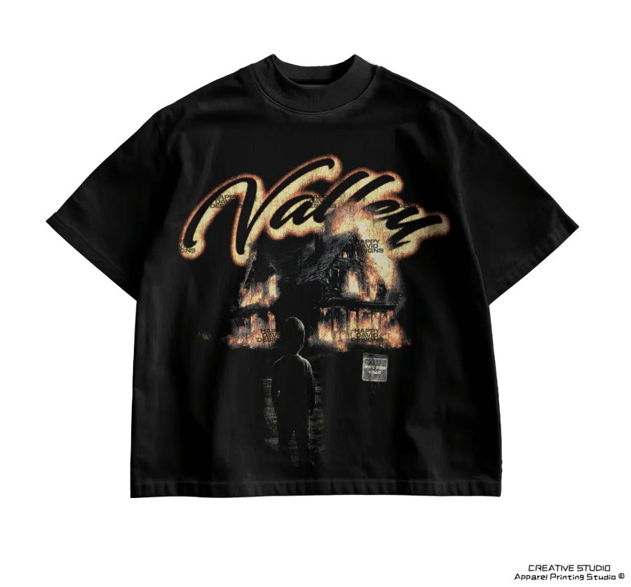 TEE PRINTED  BLACK