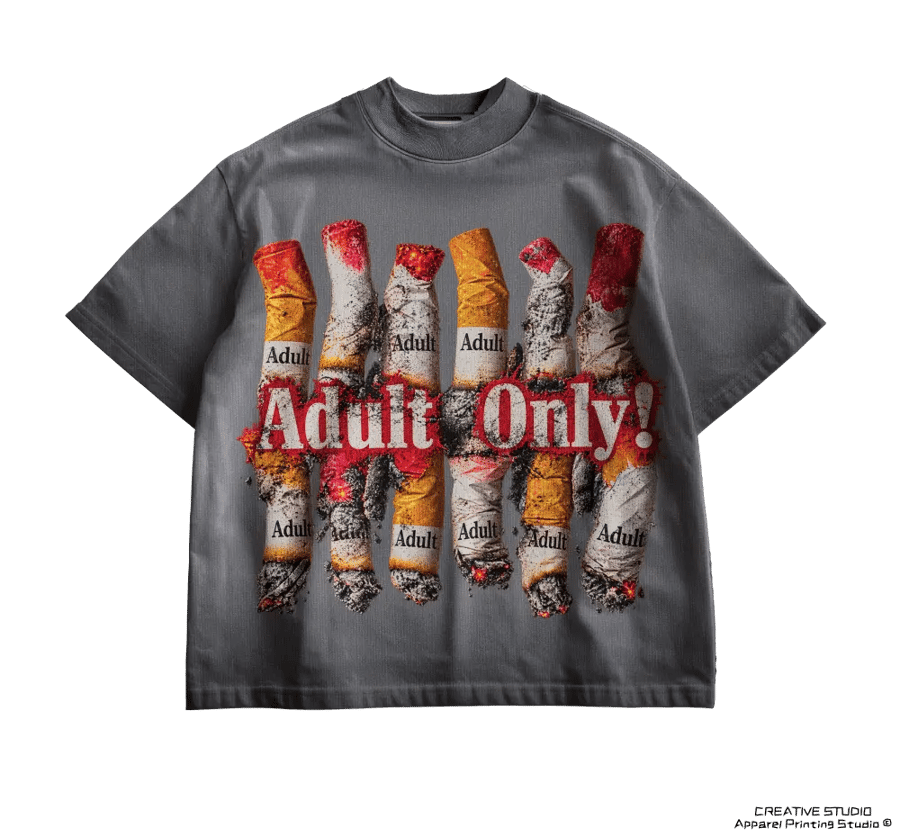 TEE PRINTED  DARK GRAY