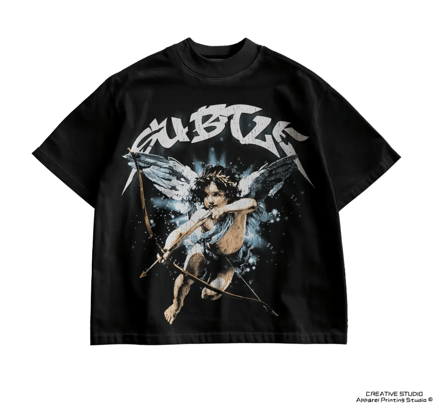TEE PRINTED  BLACK