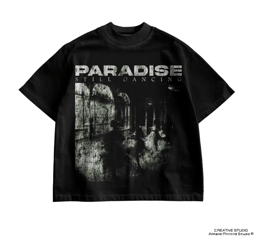 TEE PRINTED  BLACK