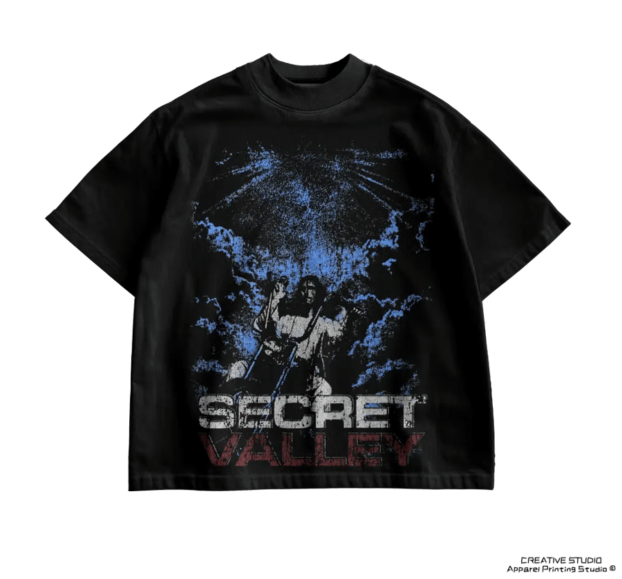 TEE PRINTED  BLACK