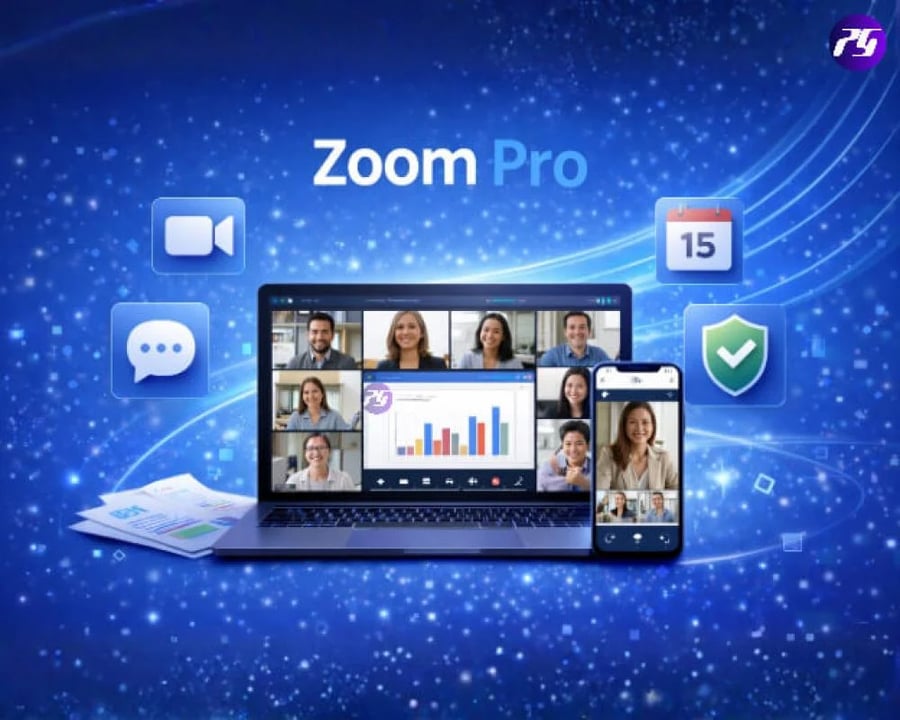 صوره توضح اشتراك زووم برو 100 مقعد شهري ZPPM PRO