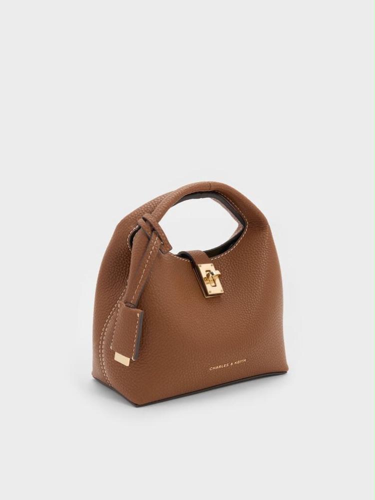 Mini Chance Turn-Lock Bucket Bag