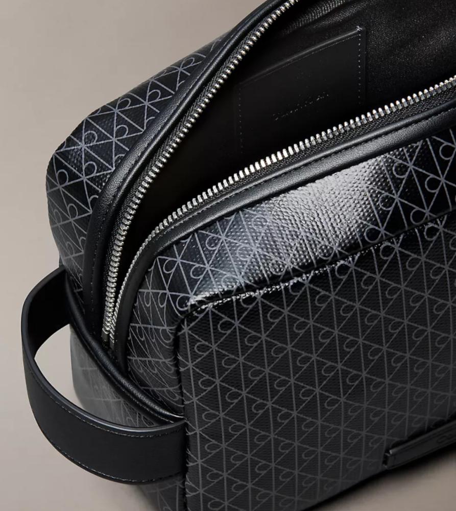 Allover Emblem Logo Zip Dopp Kit