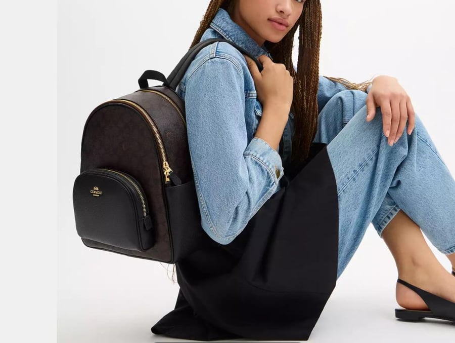 Court Backpack In Signature Canvas coach