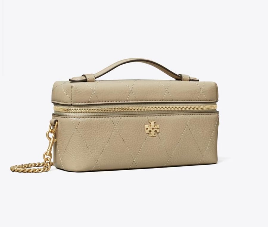 CHARLIE QUILTED EAST-WEST VANITY CASE